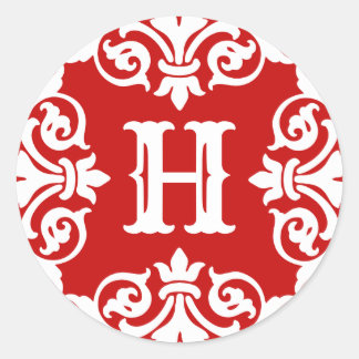 ホリデーシーズンのモノグラム ラウンドシール