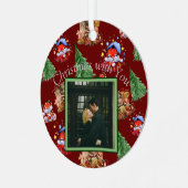 ホリデーシーズンの写真 メタルオーナメント (正面左)
