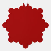 ホリデーシーズンの喜び クリスマス ハーフリース ミニマル オーナメントカード (裏面)