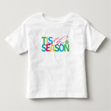 ホリデーシーズンの子供Tシャツ