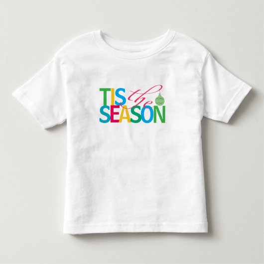 ホリデーシーズンの子供Tシャツ トドラーTシャツ (正面)