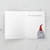 ホリデーシーズンの家、おりたたみ式グリーティングカード カード (内部)