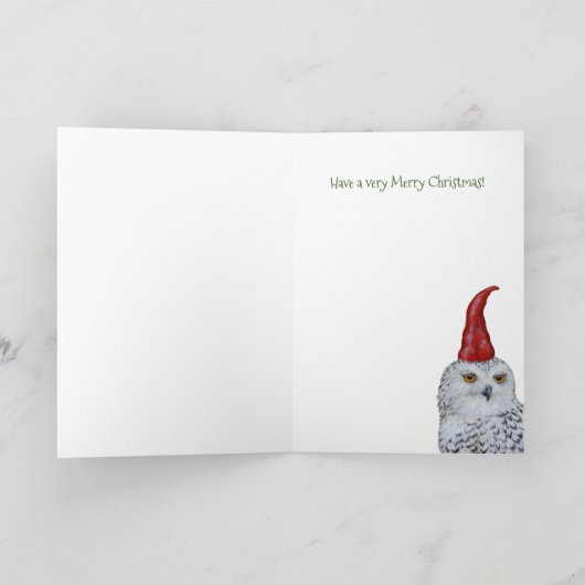 ホリデーシーズンの家、おりたたみ式グリーティングカード カード (内部)