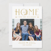 ホリデーシーズンの引っ越しお知らせ クリスマスカード (正面)