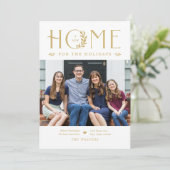 ホリデーシーズンの引っ越しお知らせ クリスマスカード (スタンド正面)