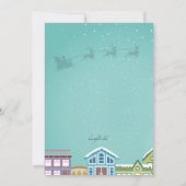 ホリデーシーズンの引っ越しのお知らせ 招待状 (裏面)