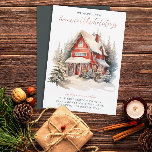 ホリデーシーズンの引越しお知らせ 招待状