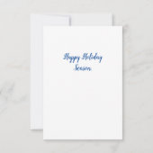 ホリデーシーズンの挨拶。タキシード猫 (裏面)