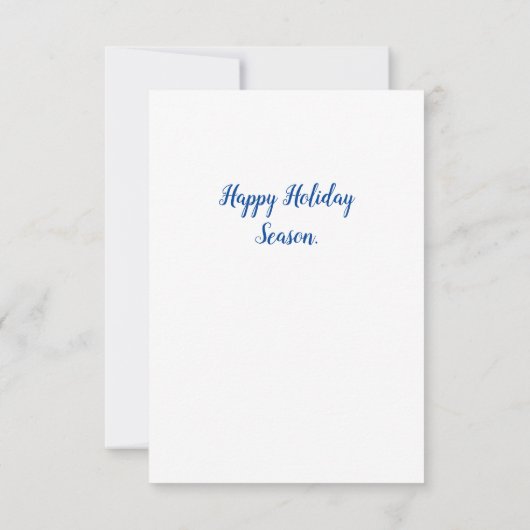 ホリデーシーズンの挨拶。タキシード猫 (裏面)