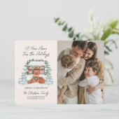 ホリデーシーズンの新しいお家の引っ越しカード シーズンカード (スタンド正面)