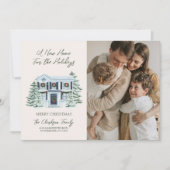 ホリデーシーズンの新しいお家の引っ越しカード シーズンカード (正面)