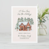 ホリデーシーズンの新しいお家の引っ越し シーズンカード (スタンド正面)