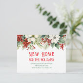 ホリデーシーズンの新しい家 お引越しのお知らせ シーズンカード (スタンド正面)