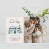 ホリデーシーズンの新しい家 お引越しホリデーカード シーズンカード (スタンド正面)