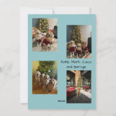 ホリデーシーズンの新しい家 カード (裏面)