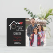 ホリデーシーズンの新しい家 フォト ホリデー カード (スタンド正面)