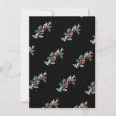 ホリデーシーズンの新居のお知らせ 引っ越しのお知らせ 招待状 (裏面)