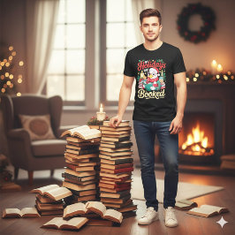 ホリデーシーズンの本好きのためのあったかアヒル Tシャツ