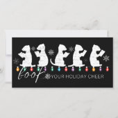 ホリデーシーズンの癒しに最適!ユーモアたっぷりのクリスマスフェレットを予約しよう シーズンカード (正面)