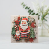 ホリデーシーズンの装飾が施されたクリスマスグリーティングカード シーズンカード (スタンド正面)