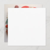 ホリデーシーズンの装飾されたクリスマスグリーティングカード シーズンカード (正面/裏面)