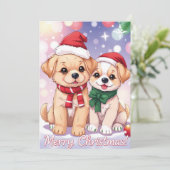ホリデーシーズンの陽気な子犬たち - クリスマス (スタンド正面)