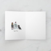 ホリデーシーズンの雪だるま シーズンカード (内部)