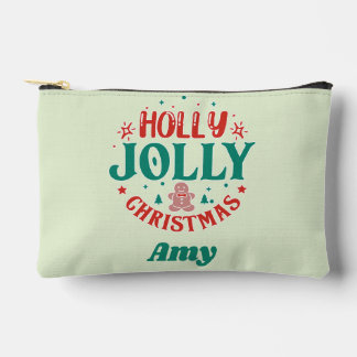 ホリデーシーズンをハッピーに!レトロな「ホリージョリークリスマス」デザイン アクセサリーポーチ