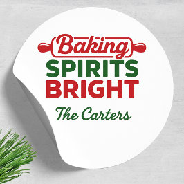 ホリデーシーズンを彩る「Baking Spirits Bright」 ラウンドシール