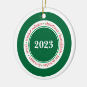 ホリデーシーズンカスタムオーナメント セラミックオーナメント (左)