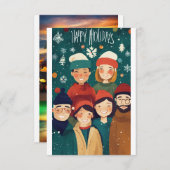 ホリデーシーズンカード サンキューカード (正面/裏面)