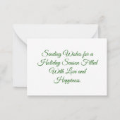 ホリデーシーズンカード ノートカード (裏面)