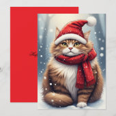 ホリデーシーズンキャット 招待状 (正面/裏面)