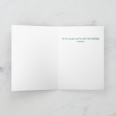 ホリデーシーズンキャンディ芸術的ケーングリーティング カード (内部)