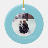 ホリデーシーズンキャンディ芸術的ケーン セラミックオーナメント (裏面)