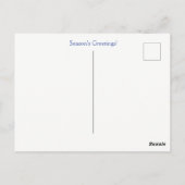 ホリデーシーズングリーティングカウボーイキャトルポストカード ポストカード (裏面)