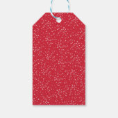 ホリデーシーズンズグリーティングレッド（鳥）ショウジョウコウカンチョウ樺の木ツリー ギフトタグ (裏面)