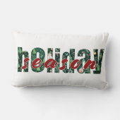 ホリデーシーズンタイポグラフィピロー ランバークッション (裏面)