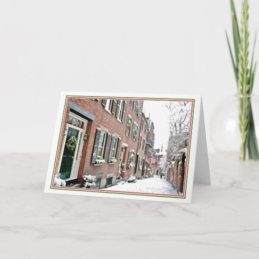 ホリデーシーズンビーコンヒル：ボストンMA: シーズンカード (正面)