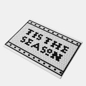 ホリデーシーズンファームハウスタイルデザイン ドアマット (アングル)