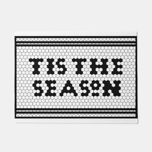 ホリデーシーズンファームハウスタイルデザイン ドアマット (正面)