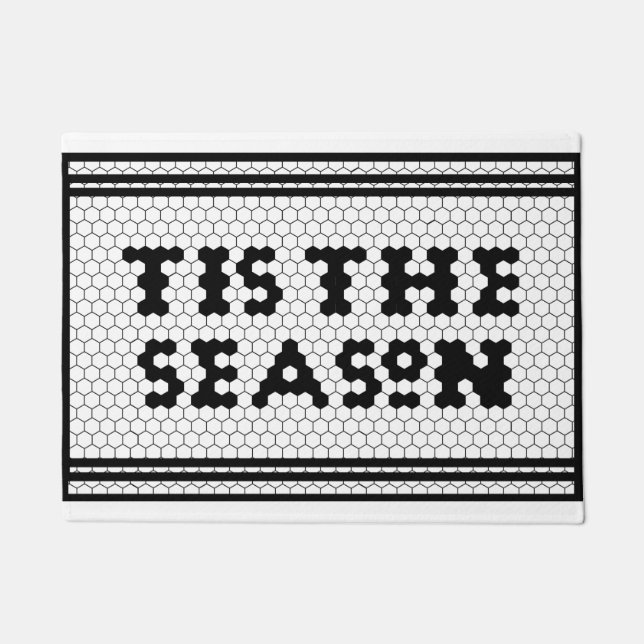 ホリデーシーズンファームハウスタイルデザイン ドアマット (正面)