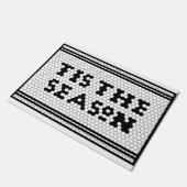 ホリデーシーズンファームハウスタイルデザイン ドアマット (アングル)