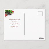 ホリデーシーズンリース挨拶はがき ポストカード (裏面)