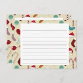 ホリデーシーズンレシピカード シーズンポストカード (正面/裏面)