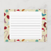 ホリデーシーズンレシピカード シーズンポストカード (裏面)