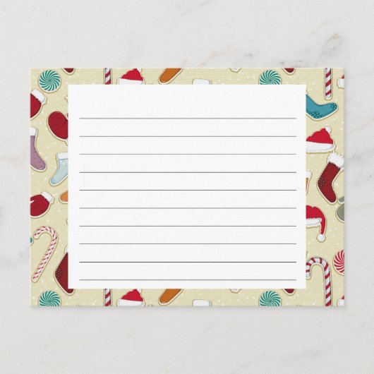 ホリデーシーズンレシピカード シーズンポストカード (正面)