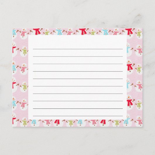 ホリデーシーズンレシピカード シーズンポストカード (正面)