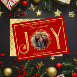 ホリデーシーズン愛と喜びがあなたを平和にする シーズンカード