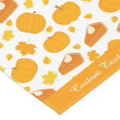 ホリデーシーズン感謝祭ハロウィンパンプキンパイ ショートテーブルランナー (コーナー)